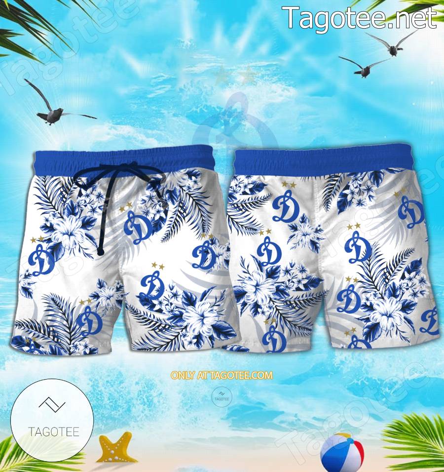 Dynamo Moscow Logo Hawaiian Shirt And Shorts - BiShop a