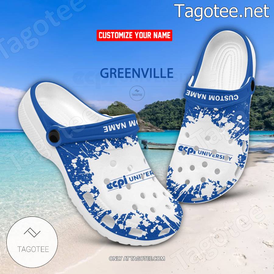 ECPI University-Greenville Logo Crocs Clogs - BiShop