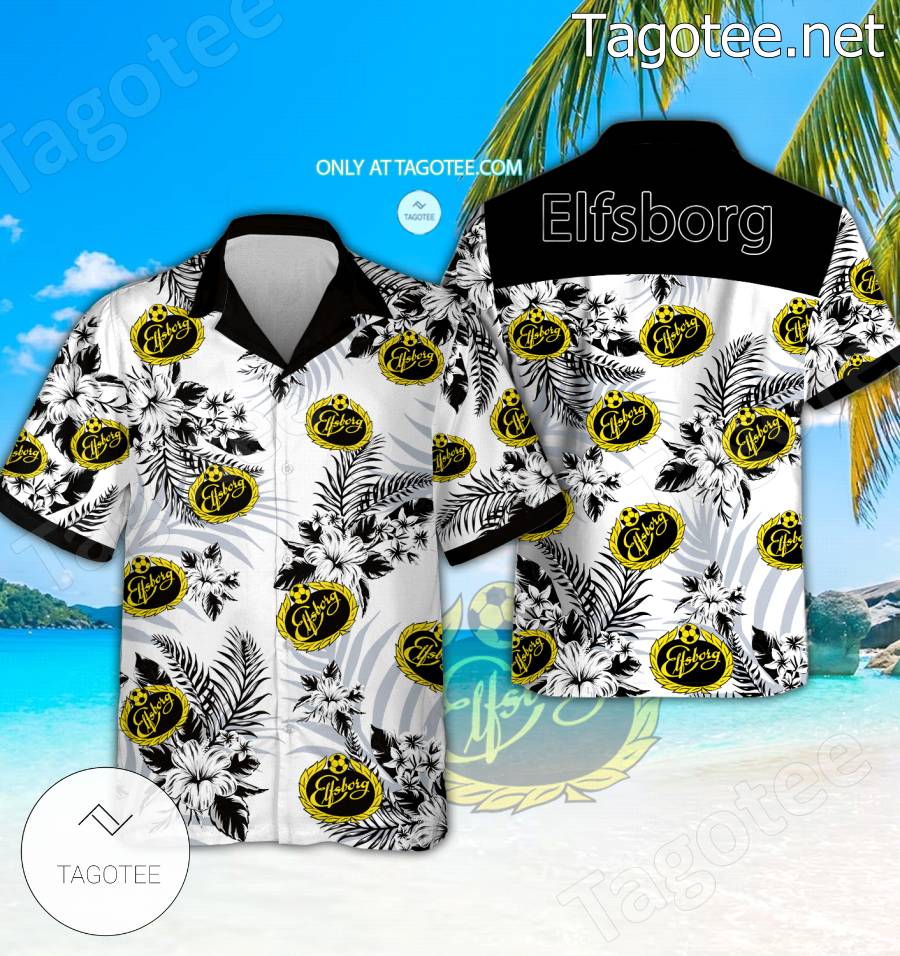 Elfsborg Logo Hawaiian Shirt And Shorts - BiShop