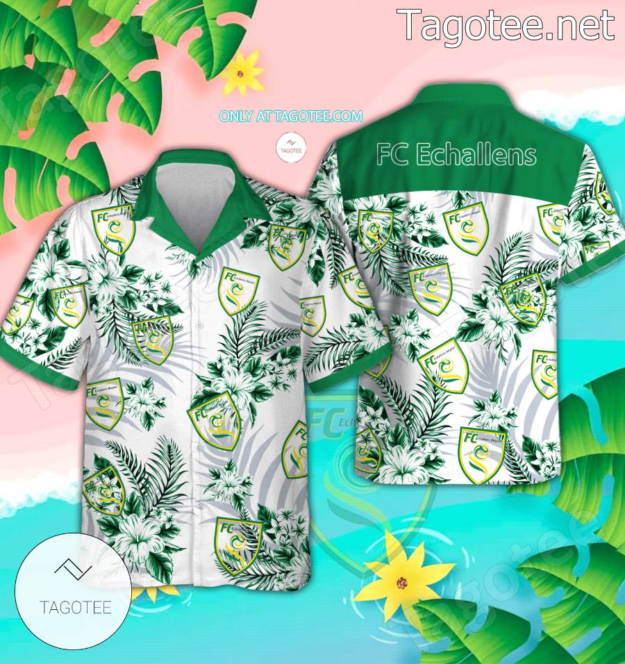 FC Echallens Logo Hawaiian Shirt - BiShop