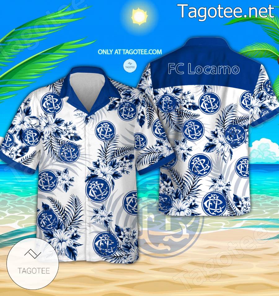 FC Locarno Logo Hawaiian Shirt - BiShop