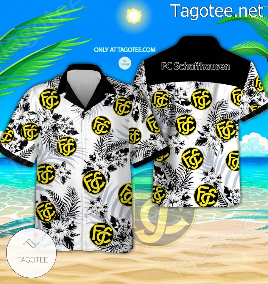 FC Schaffhausen Logo Hawaiian Shirt And Shorts - BiShop