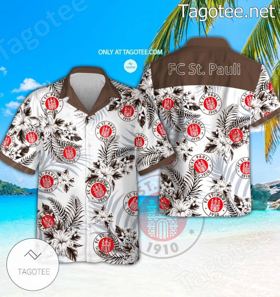 FC St. Pauli Logo Hawaiian Shirt - BiShop