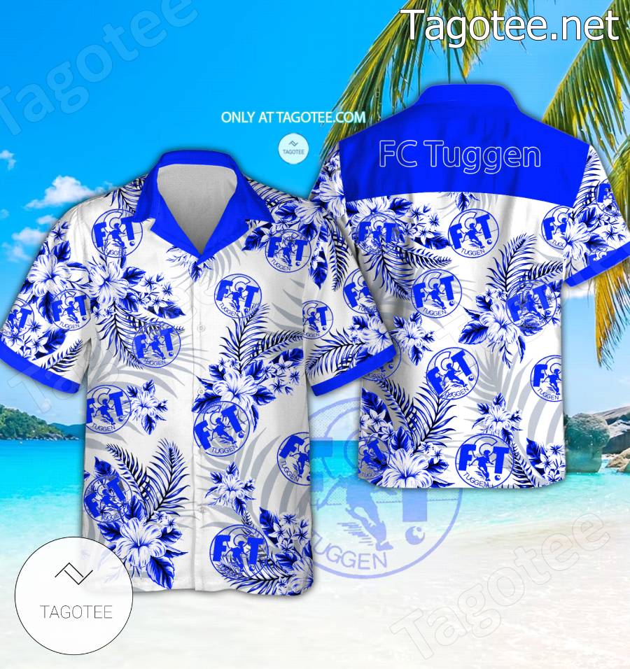 FC Tuggen Logo Hawaiian Shirt - BiShop