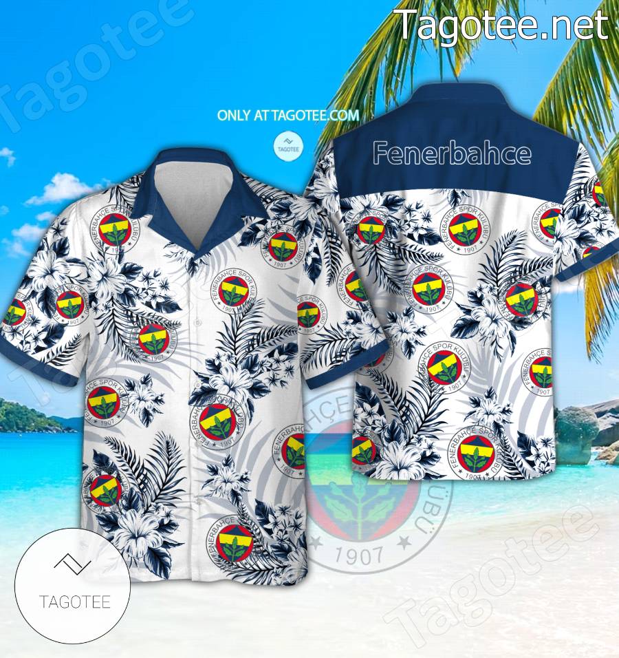 Fenerbahce Beach Hawaiian Shirt, Shorts - BiShop