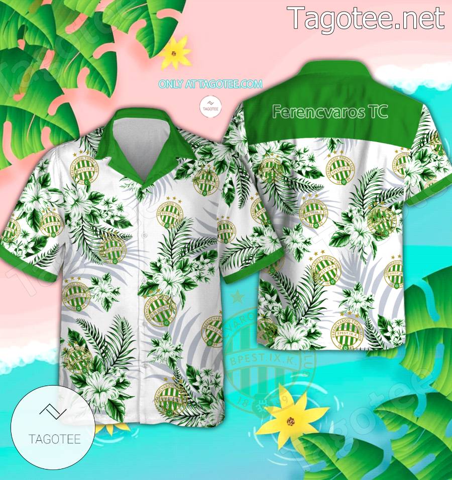 Ferencvaros TC Beach Hawaiian Shirt, Shorts - BiShop