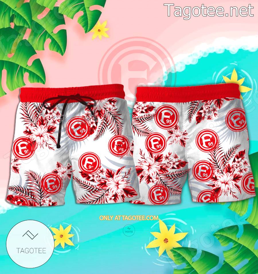 Fortuna Düsseldorf Logo Hawaiian Shirt - BiShop a