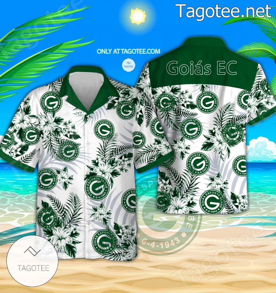 Goiás EC Logo Hawaiian Shirt - BiShop