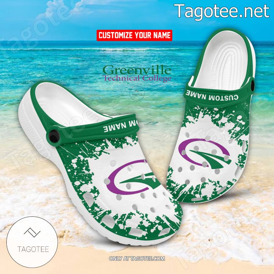 Greenville Technical College Logo Crocs Clogs - BiShop