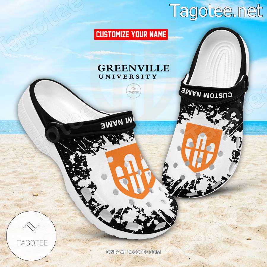 Greenville University Logo Crocs Clogs - BiShop