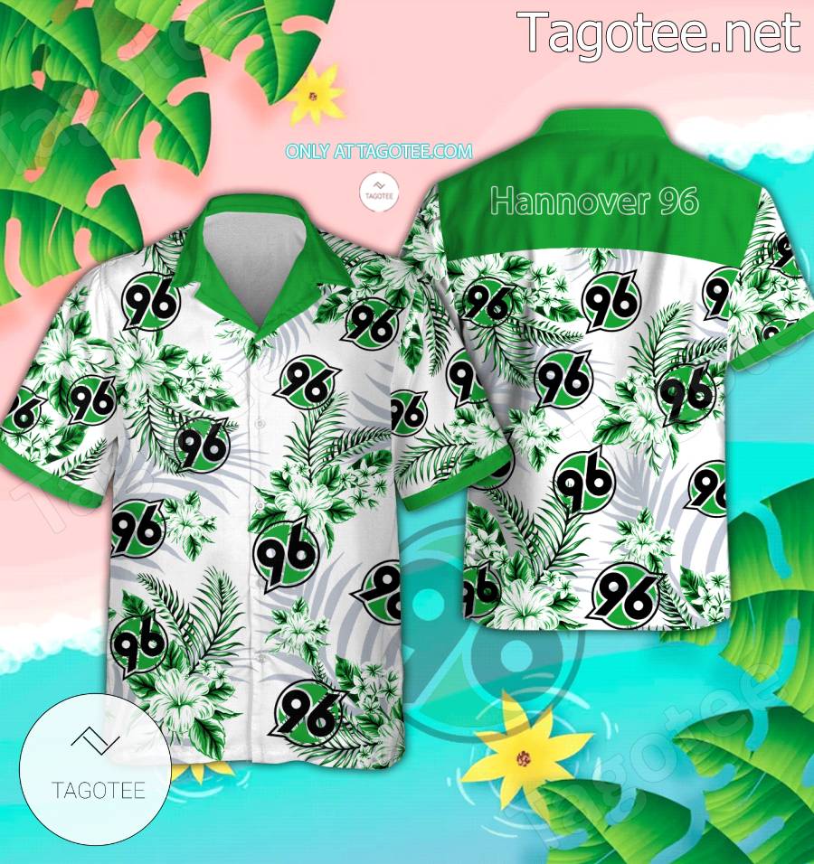 Hannover 96 Logo Hawaiian Shirt - BiShop