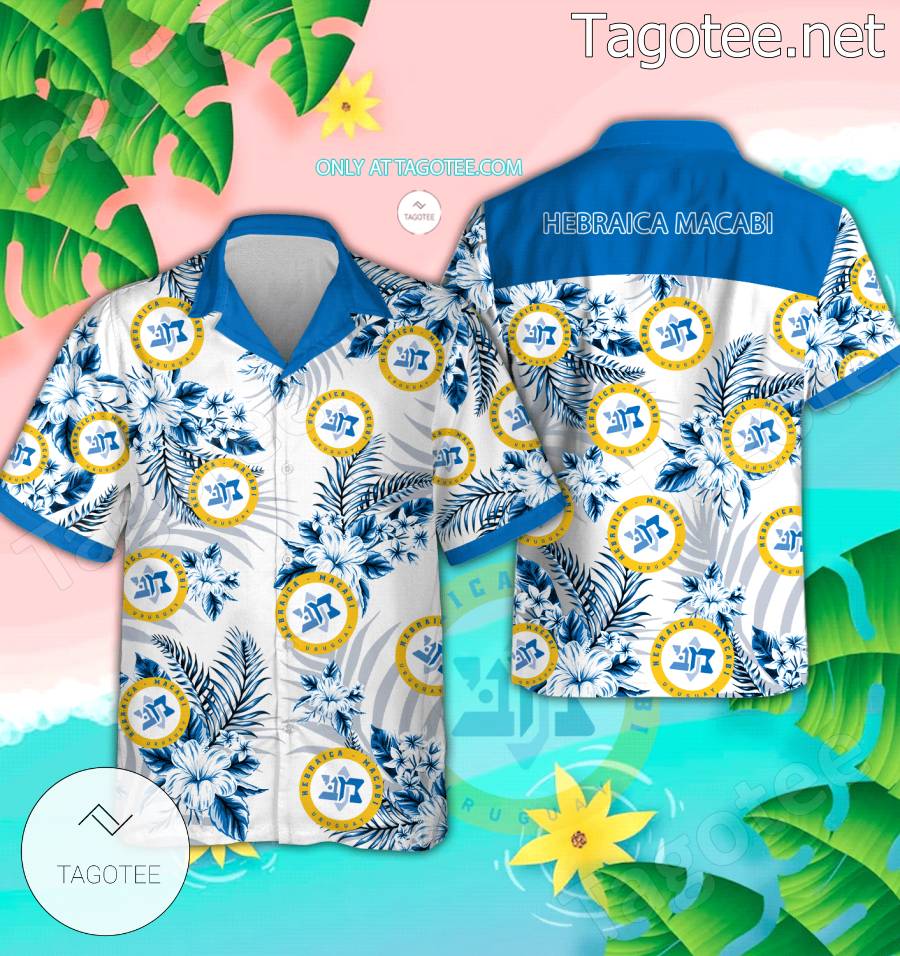 Hebraica Macabi Logo Hawaiian Shirt And Shorts - EmonShop