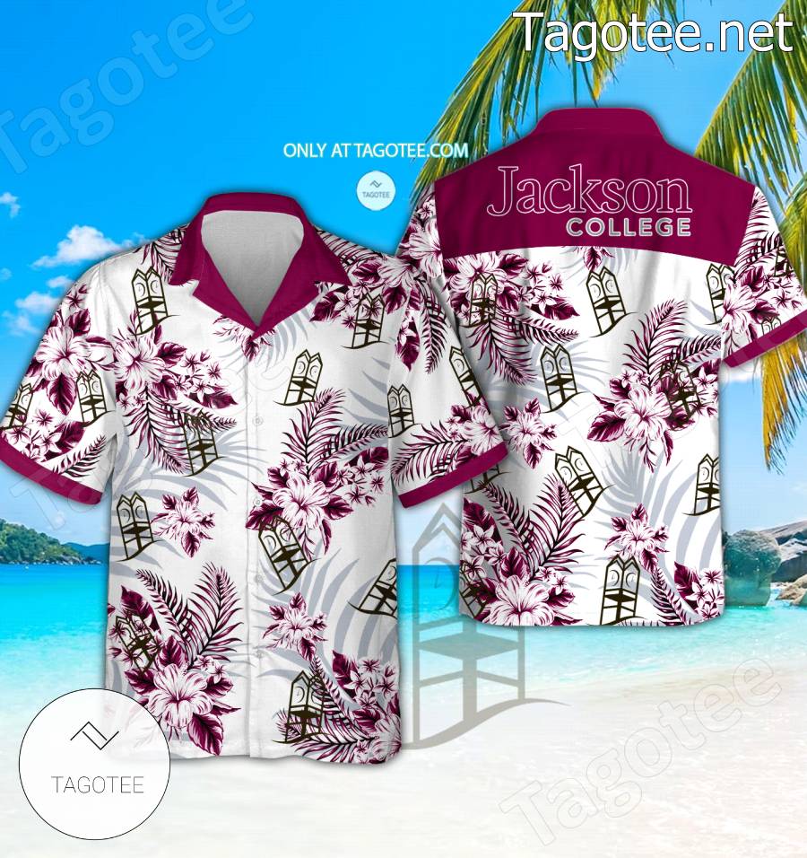 Jackson Community College Logo Hawaiian Shirt And Shorts - EmonShop