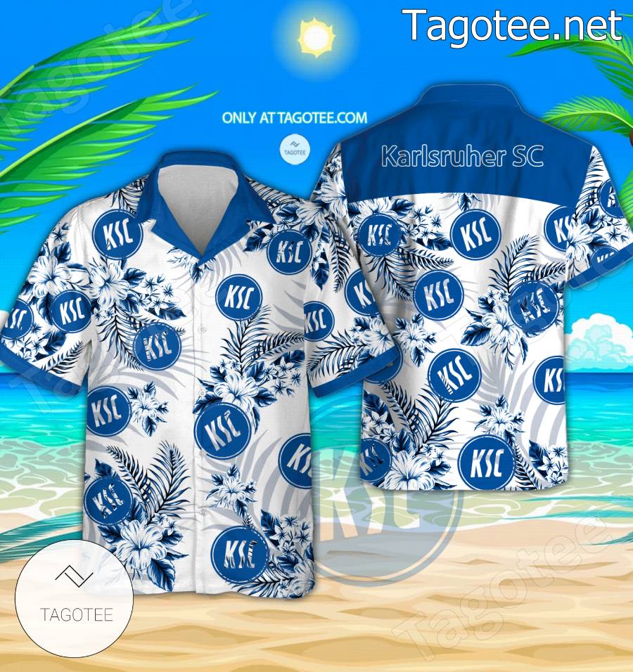 Karlsruher SC Logo Hawaiian Shirt - BiShop