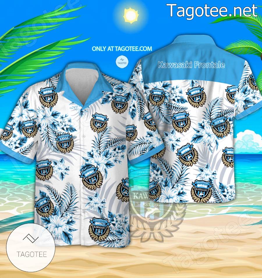 Kawasaki Frontale Logo Aloha Shirt - BiShop