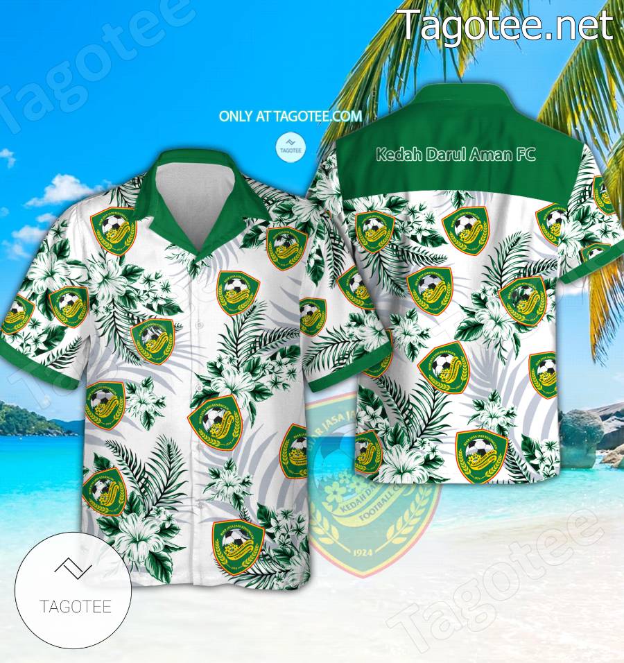 Kedah Darul Aman FC Beach Hawaiian Shirt, Shorts - BiShop