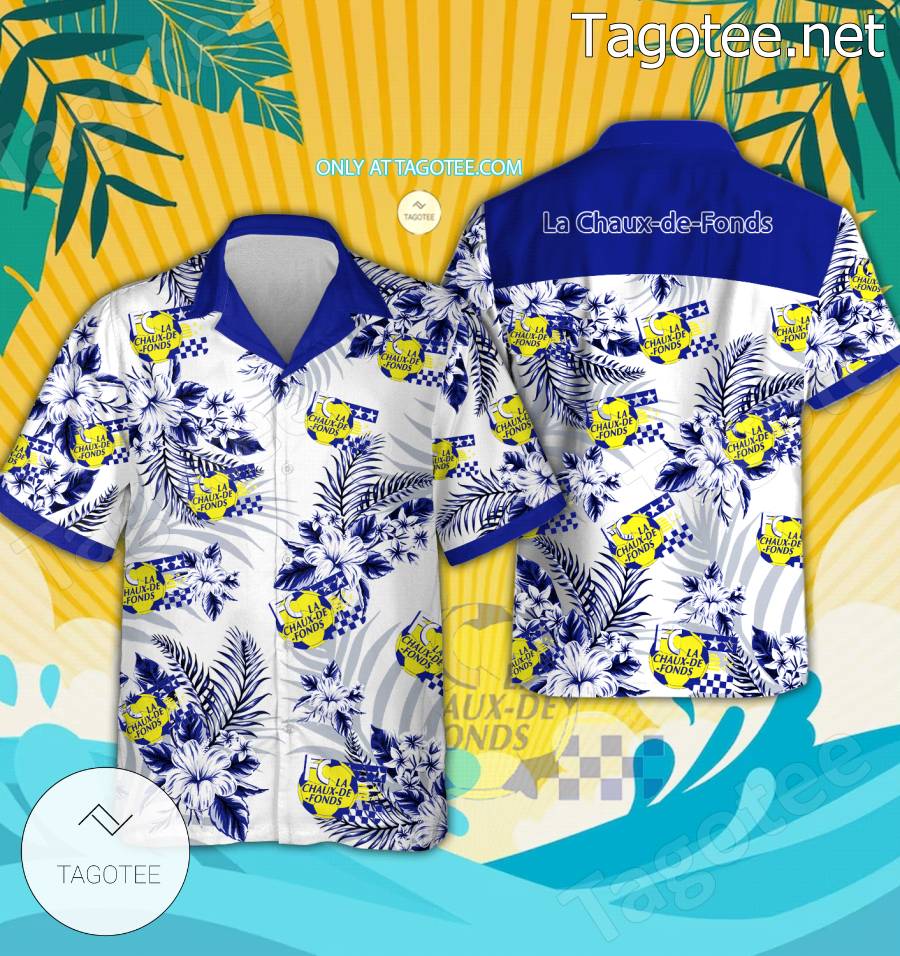 La Chaux-de-Fonds Logo Hawaiian Shirt - BiShop