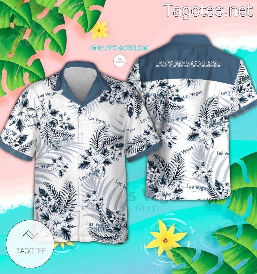 Las Vegas College Short Sleeve Aloha Shirt, Shorts - EmonShop