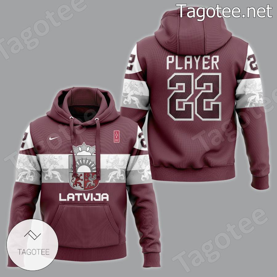 Latvian Ice Hockey 2023 Iihf World Championship Personalized Hoodie a