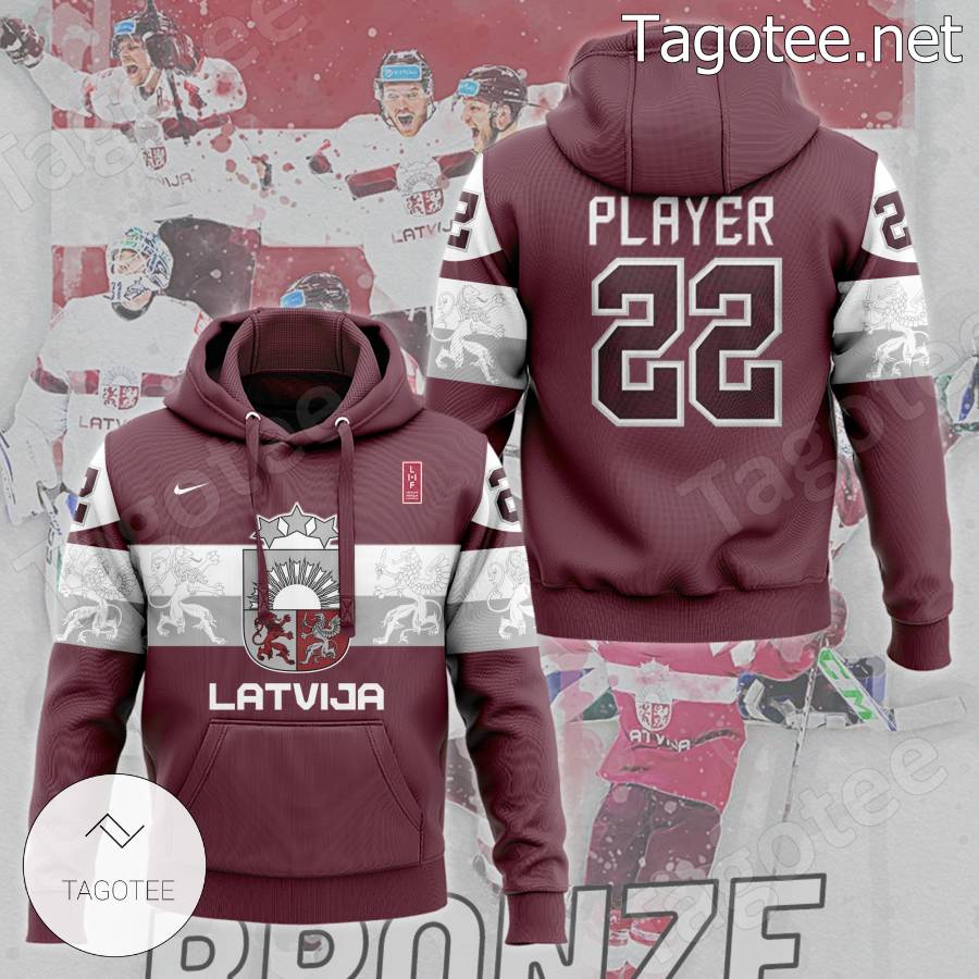 Latvian Ice Hockey 2023 Iihf World Championship Personalized Hoodie