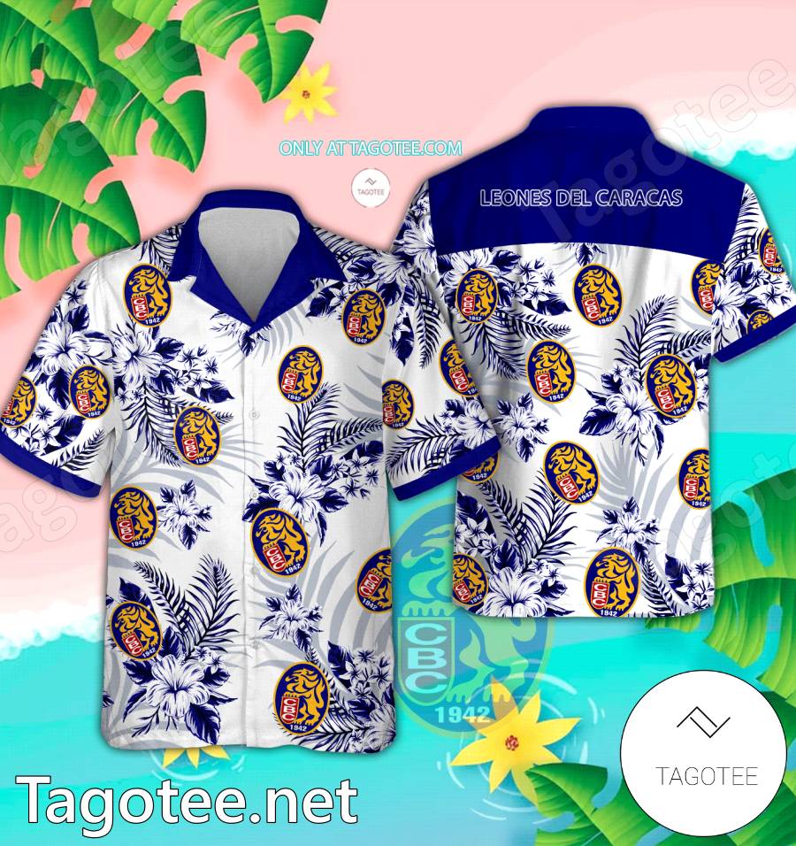 Leones del Caracas Hawaiian Shirt And Shorts - EmonShop