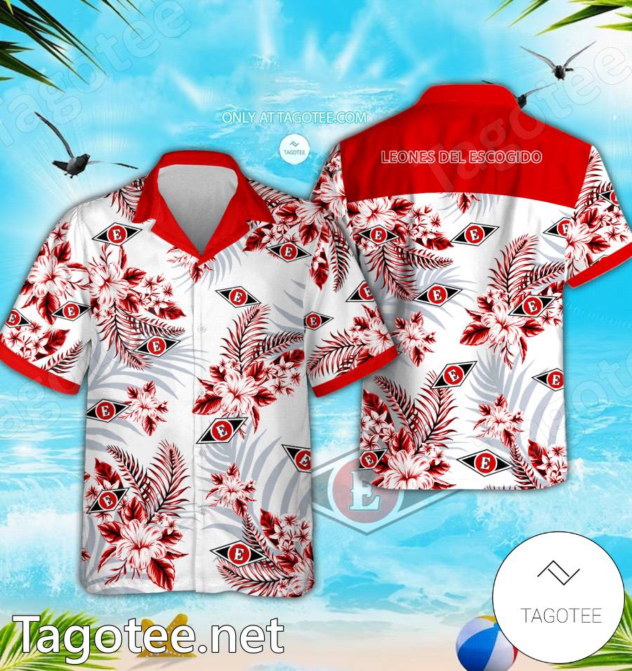 Leones del Escogido Hawaiian Shirt And Shorts - EmonShop