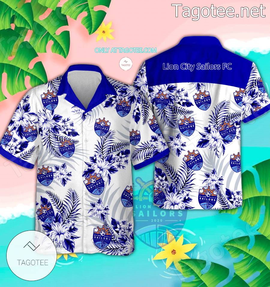 Lion City Sailors FC Logo Aloha Shirt - BiShop