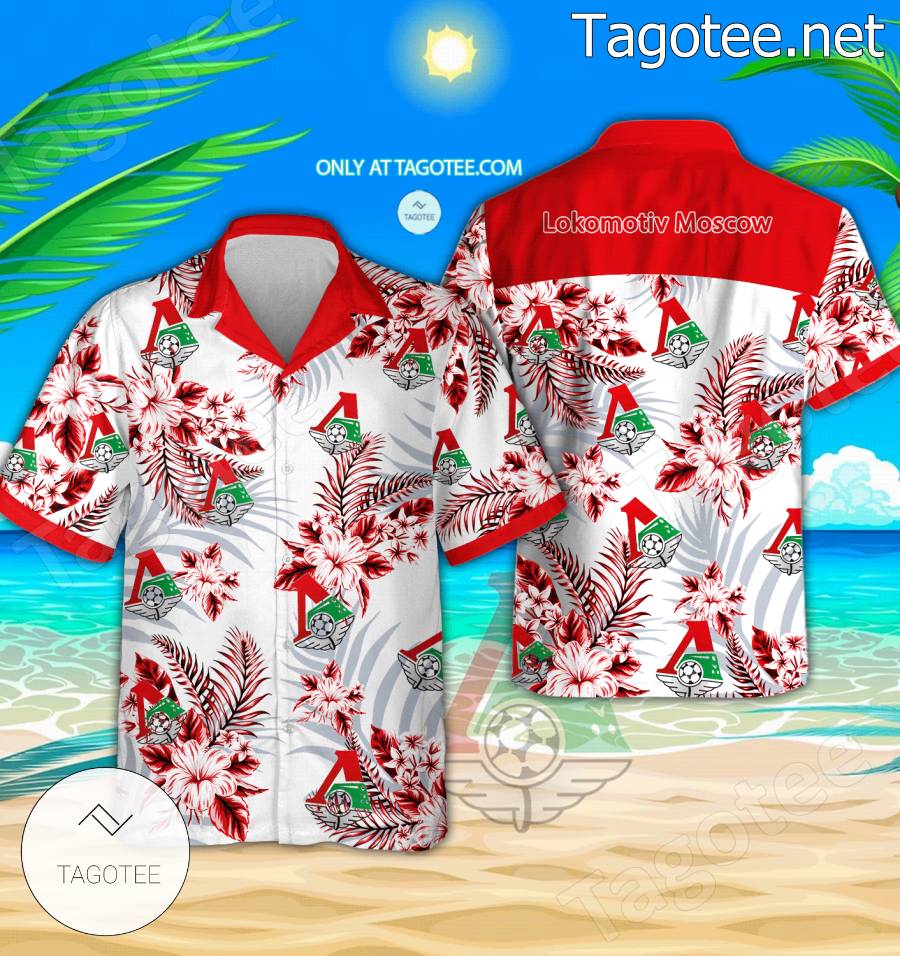 Lokomotiv Moscow Logo Hawaiian Shirt And Shorts - BiShop