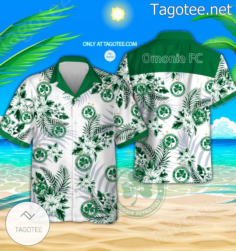 Omonia FC Beach Hawaiian Shirt, Shorts - BiShop