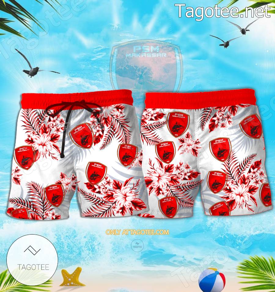 PSM Makassar Beach Hawaiian Shirt, Shorts - BiShop a