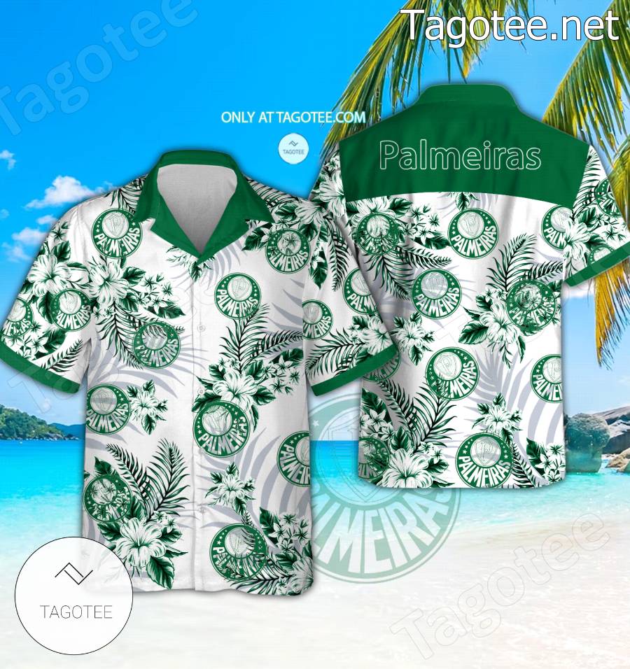 Palmeiras Logo Hawaiian Shirt - BiShop