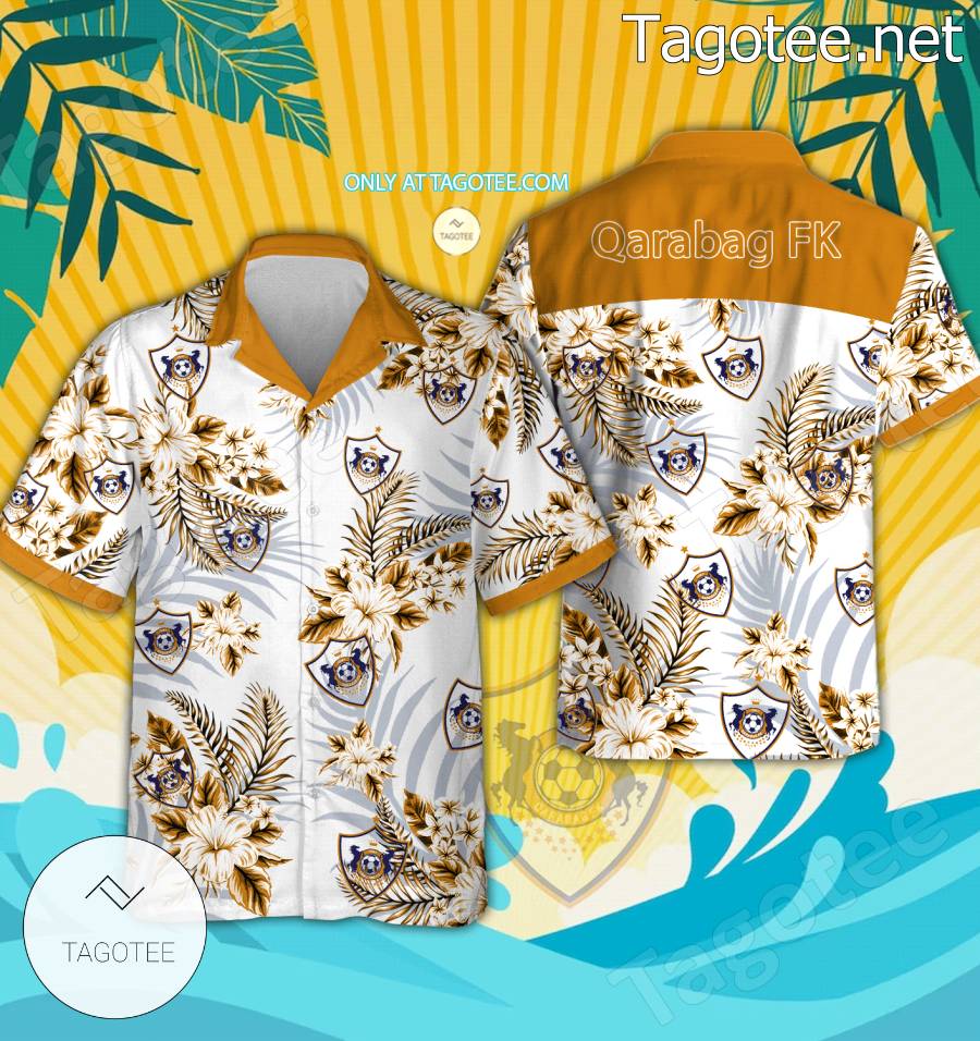 Qarabag FK Beach Hawaiian Shirt, Shorts - BiShop