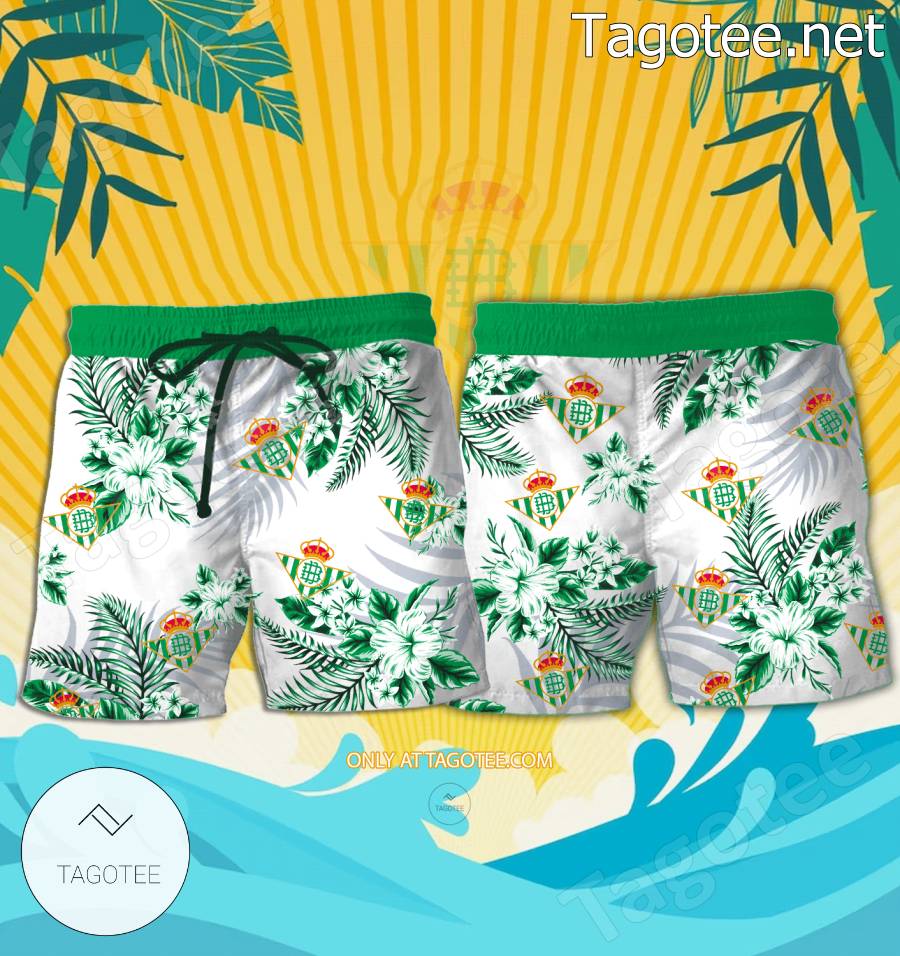 Real Betis Logo Hawaiian Shirt And Shorts - BiShop a