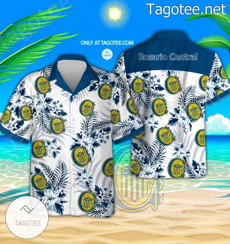 Rosario Central Logo Aloha Shirt - BiShop