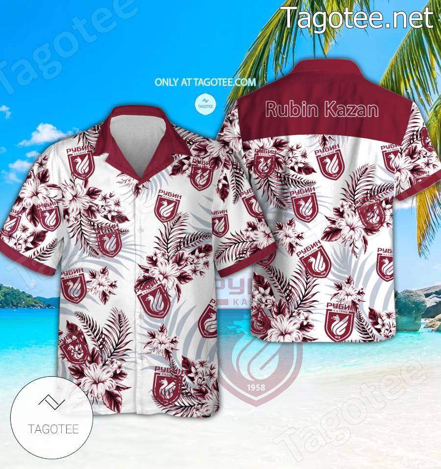 Rubin Kazan Logo Hawaiian Shirt And Shorts - BiShop