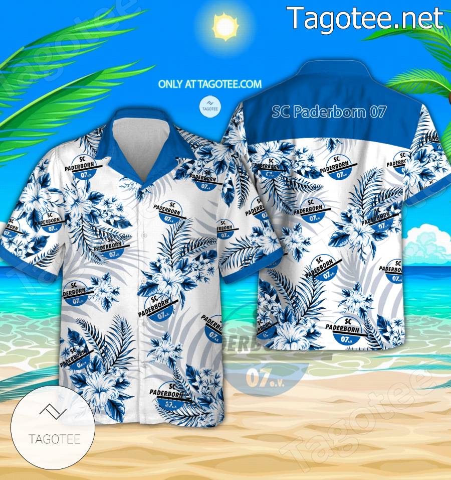 SC Paderborn 07 Logo Hawaiian Shirt - BiShop