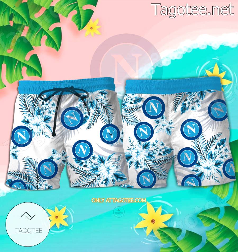 SSC Napoli Logo Aloha Shirt - BiShop a