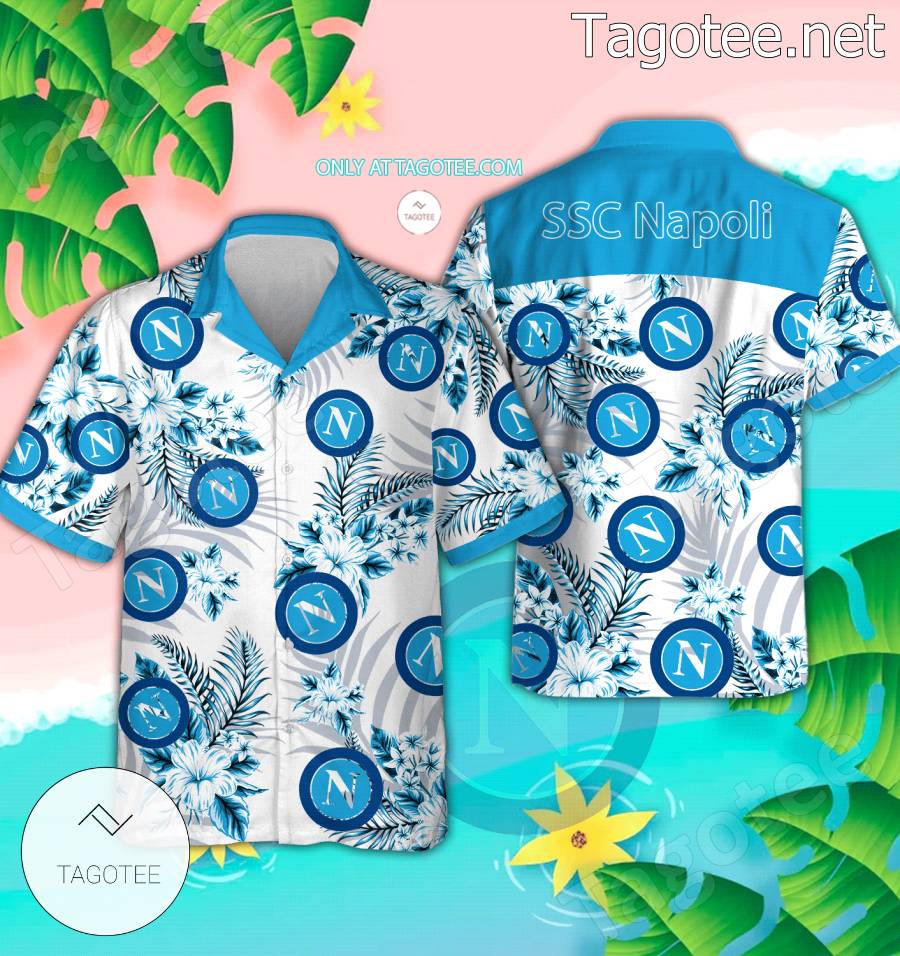 SSC Napoli Logo Aloha Shirt - BiShop