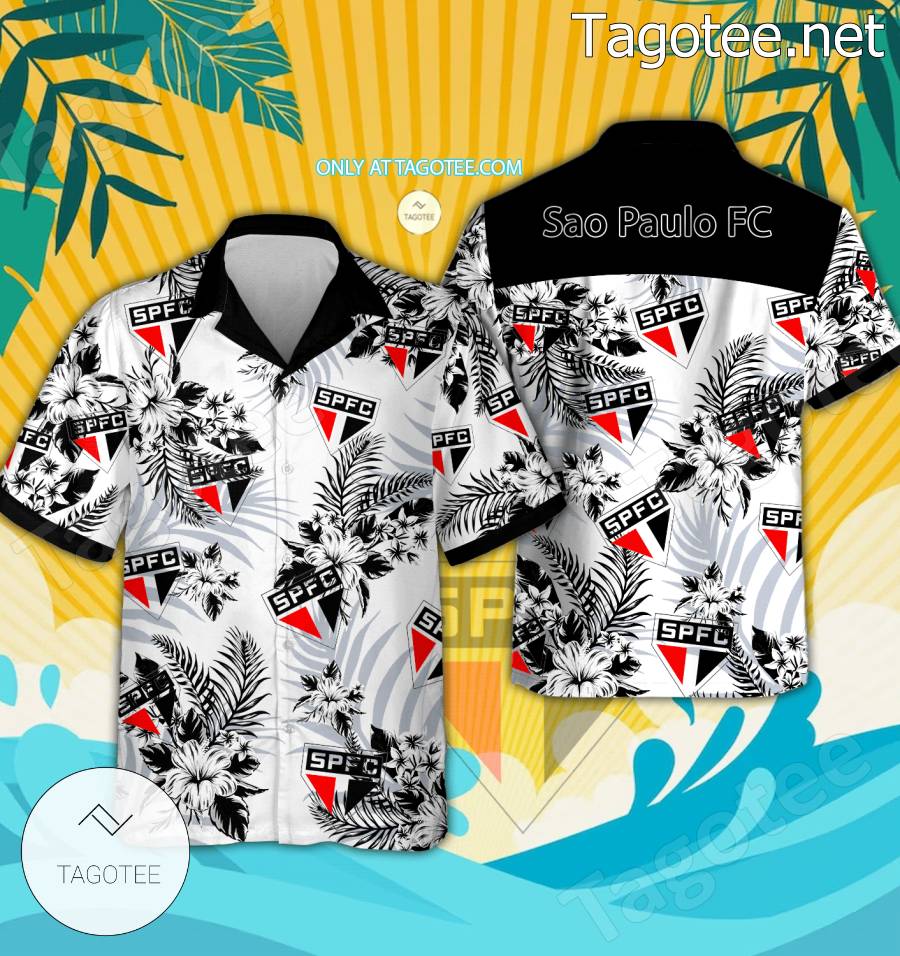 Sao Paulo FC Logo Hawaiian Shirt - BiShop