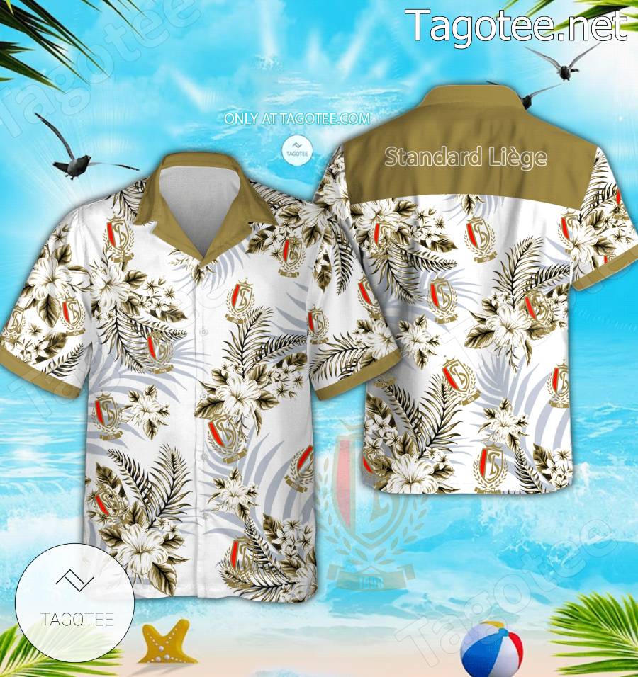 Standard Liège Logo Hawaiian Shirt - BiShop