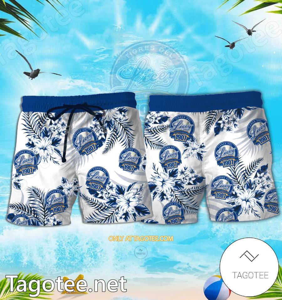 Tigres del Licey Hawaiian Shirt And Shorts - EmonShop a