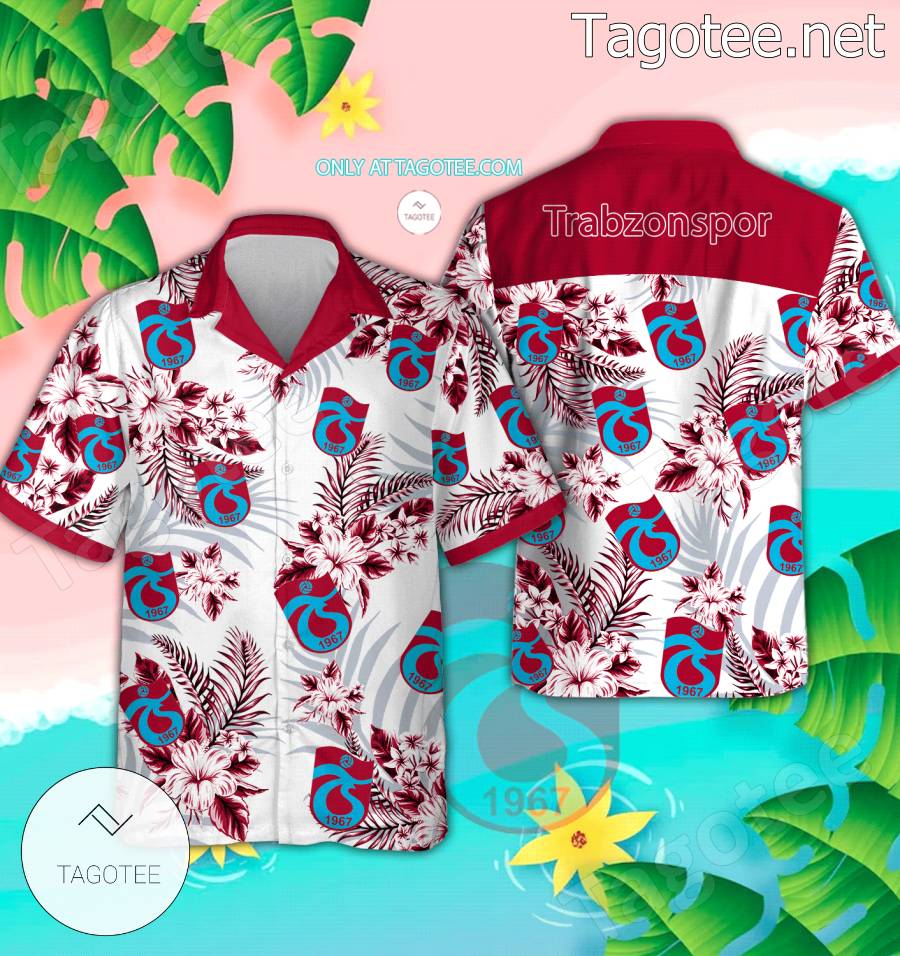 Trabzonspor Beach Hawaiian Shirt, Shorts - BiShop