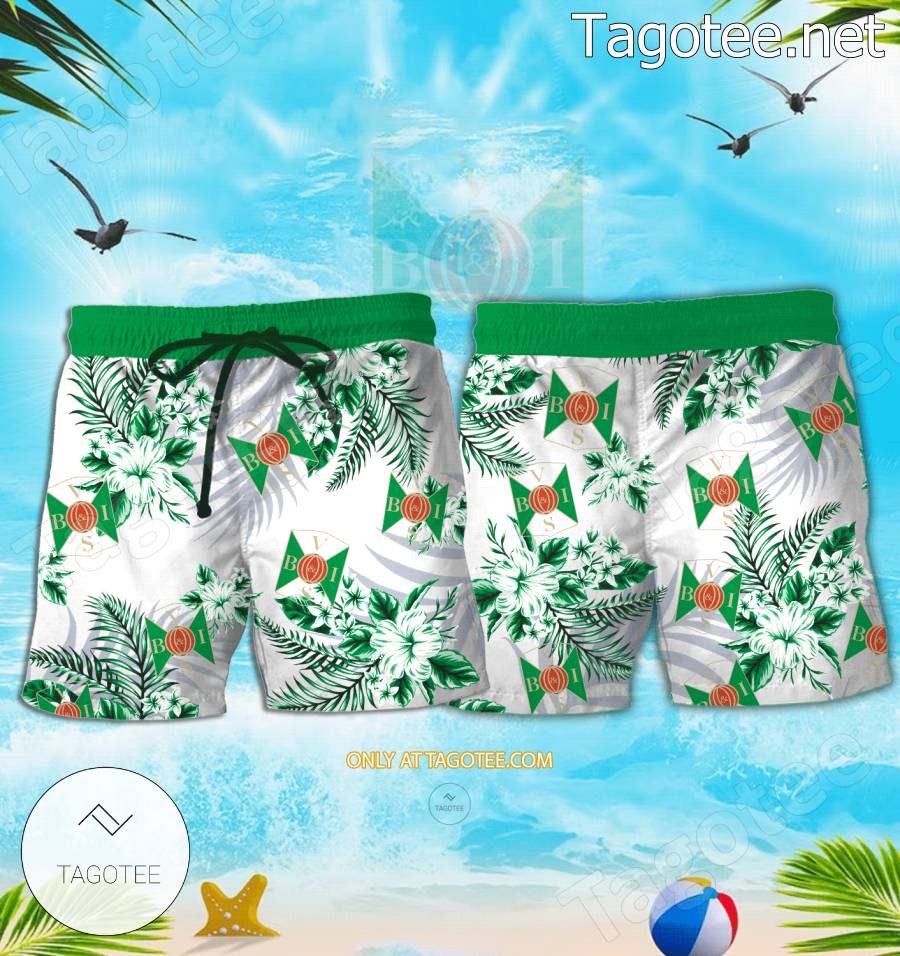 Varbergs BoIS Logo Hawaiian Shirt And Shorts - BiShop a