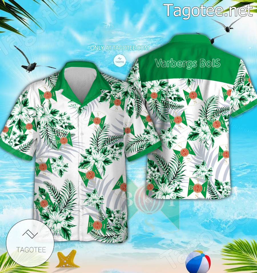 Varbergs BoIS Logo Hawaiian Shirt And Shorts - BiShop