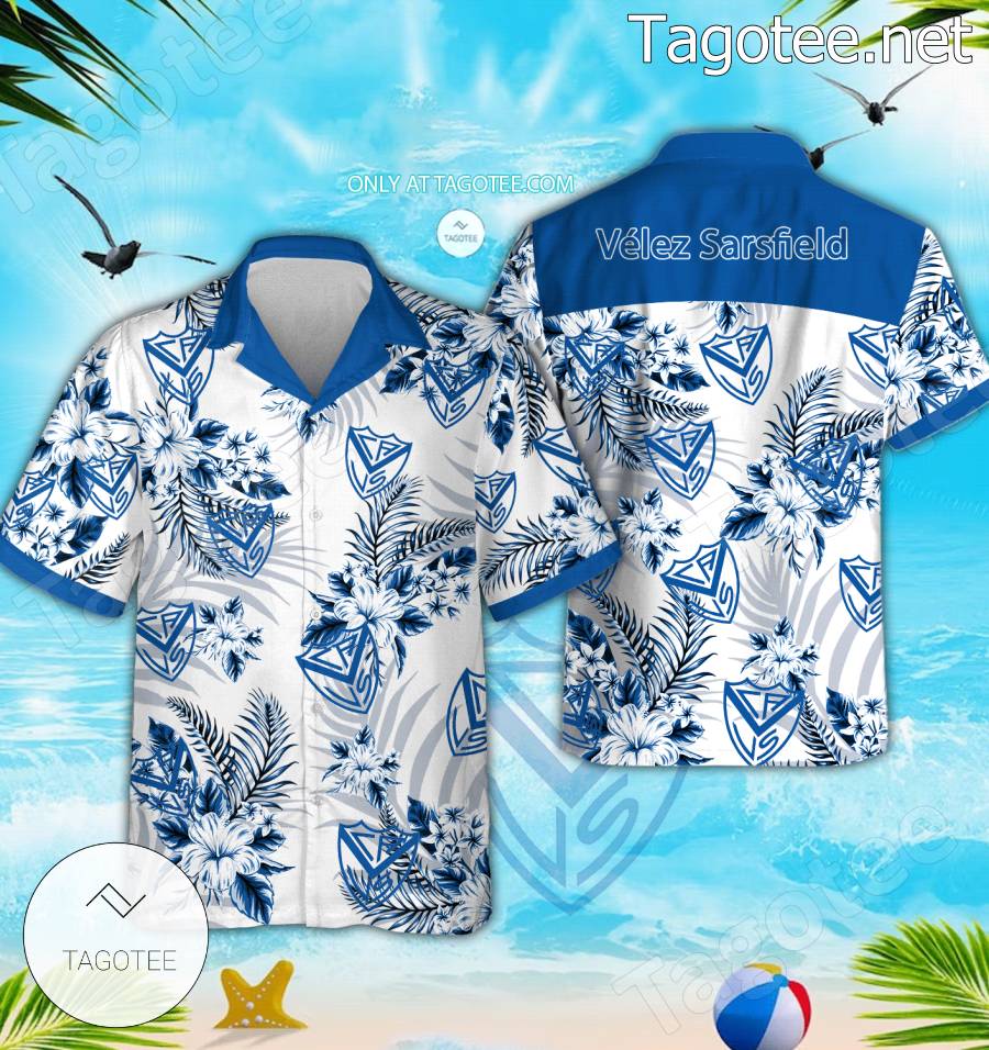 Vélez Sarsfield Logo Aloha Shirt - BiShop