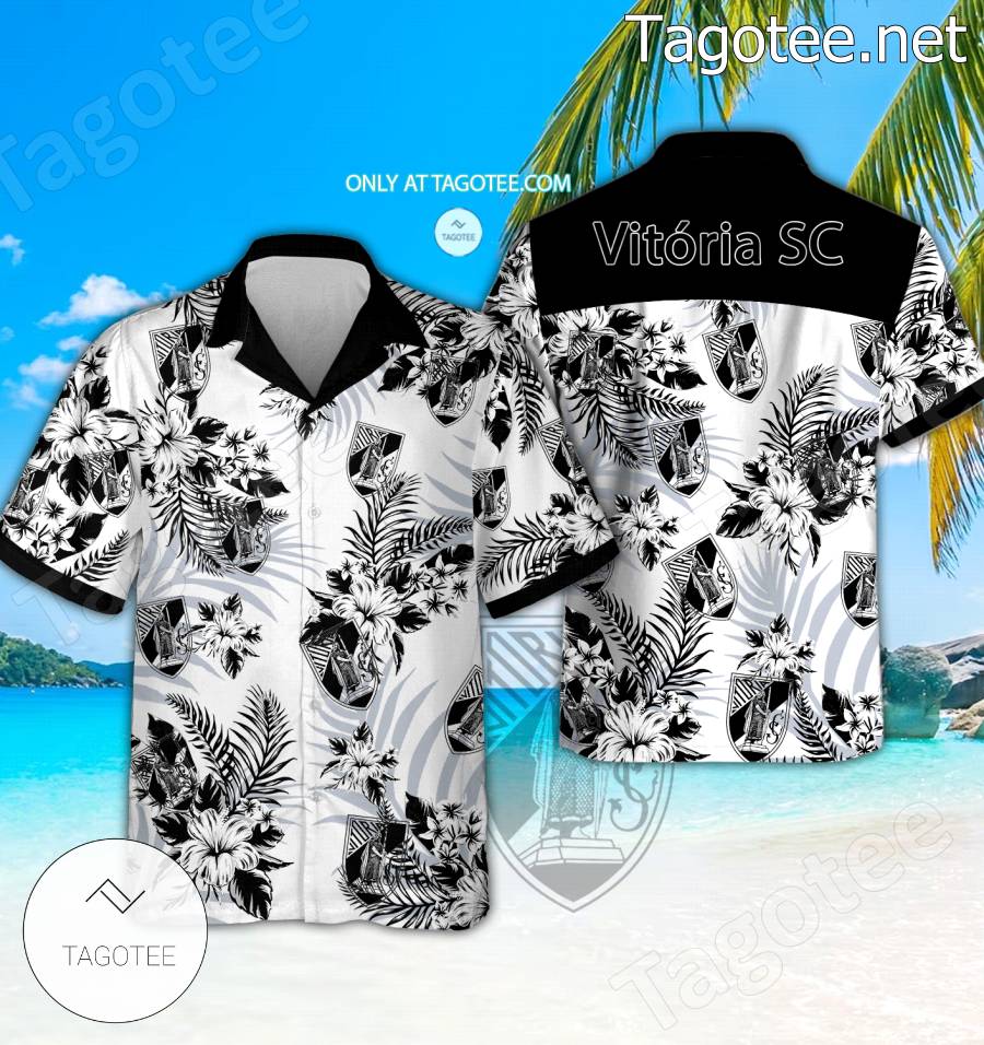 Vitória SC Logo Hawaiian Shirt And Shorts - BiShop