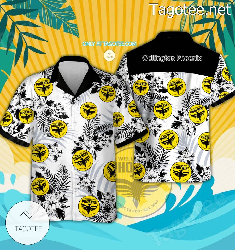 Wellington Phoenix Logo Hawaiian Shirt And Shorts - BiShop