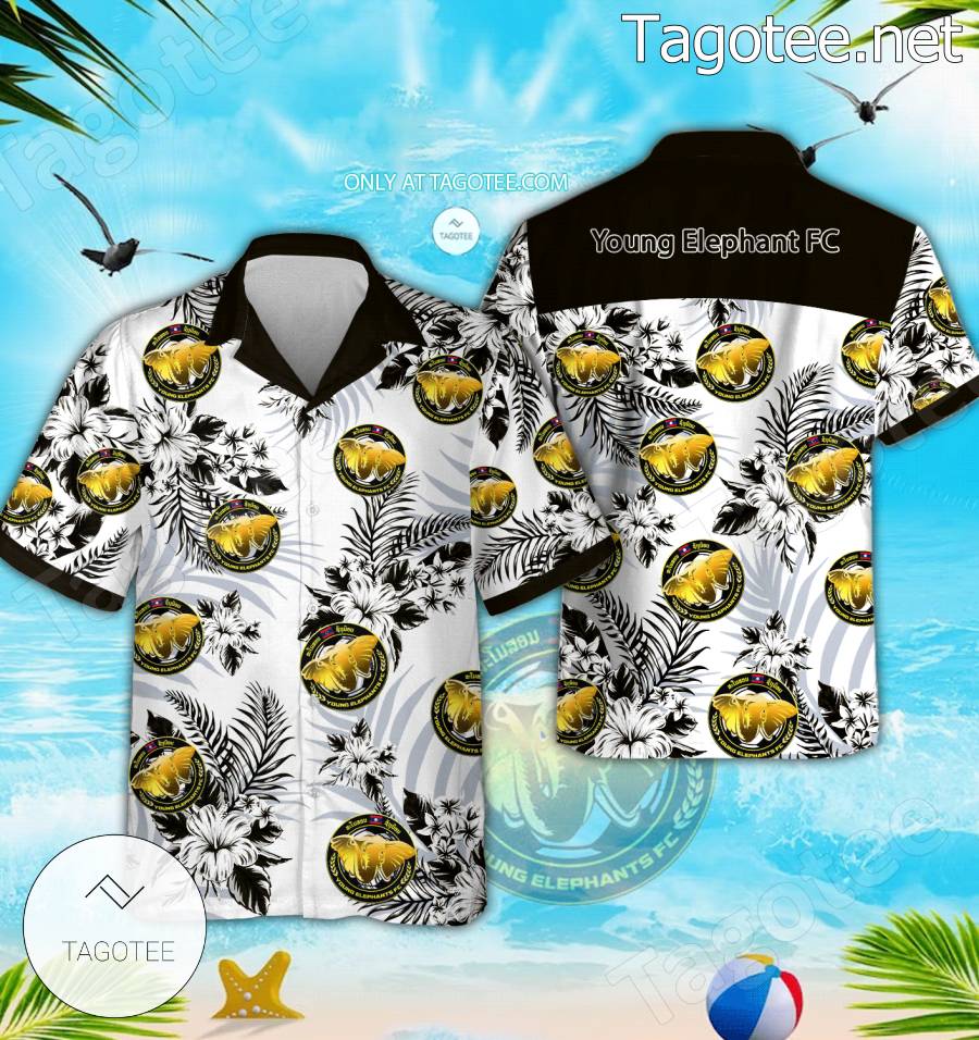 Young Elephant FC Beach Hawaiian Shirt, Shorts - BiShop