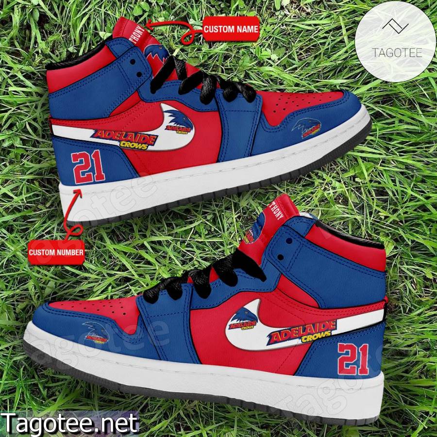 Adelaide Crows Club Custom Air Jordan High Top Shoes a