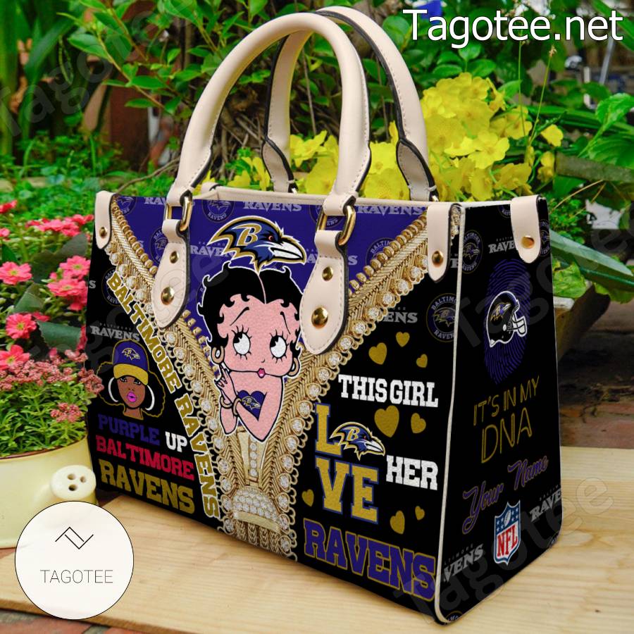 Baltimore Ravens Betty Boop Girl Handbags a